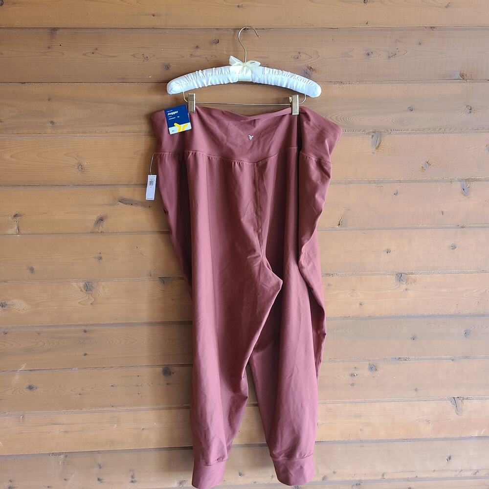 Old Navy Jogger Powersoft High Rise Ankle Pant NWT 3X Workout Pant Bottom Rust - Picture 3 of 5